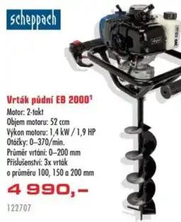 Uni Hobby Scheppach Vrták půdní EB 2000 nabídka