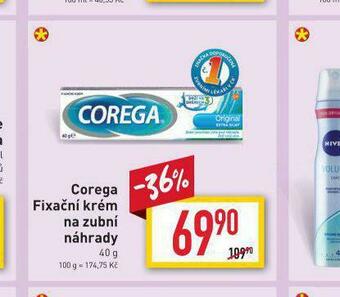 Billa Corega fixační krém na zubní náhrady nabídka