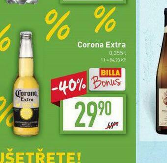 Billa Corona extra nabídka