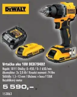 Uni Hobby Dewalt Vrtačka aku 18V DCD794D2 nabídka
