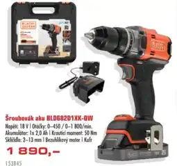 Uni Hobby Black+ Decker Šroubovák aku BLD682D1XK-QW nabídka
