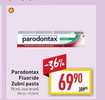 Billa Parodontax fluoride zubní pasta nabídka