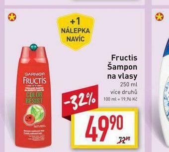 Billa Fructis šampon nabídka