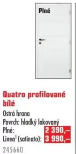 Uni Hobby Quatro profilované bílé nabídka