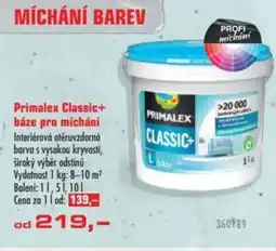 Uni Hobby Primalex Classic+ báze pro míchání nabídka