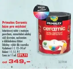 Uni Hobby Primalex Ceramic báze pro míchání nabídka