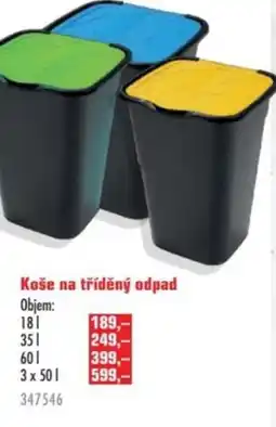 Uni Hobby Koše na tříděný odpad nabídka
