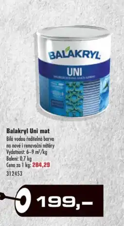 Uni Hobby Balakryl Uni mat nabídka