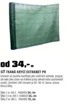 OBI Síť tkaná krycí extranet ph nabídka