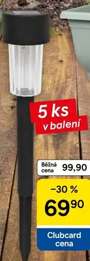 Tesco Solární lampa černá nabídka
