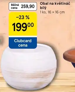 Tesco Obal na květináč bílý nabídka