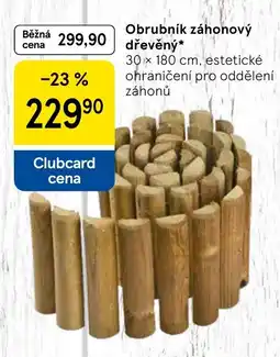 Tesco Obrubník záhonový dřevěný nabídka
