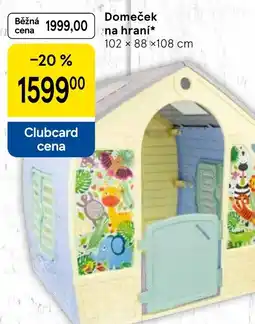Tesco Domeček na hraní nabídka