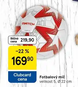 Tesco Fotbalový míč nabídka