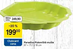 Tesco Paradiso Pískoviště mušle nabídka