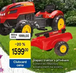 Tesco Šlapací traktor s přívěsem nabídka