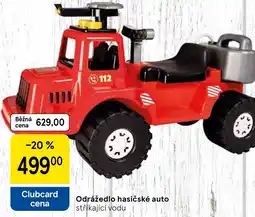 Tesco Odrážedlo hasičské auto nabídka