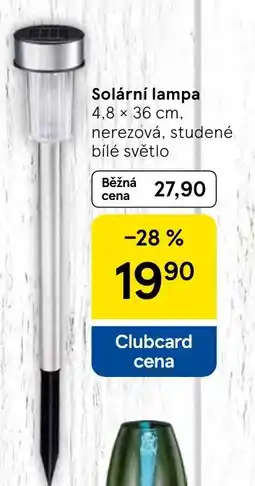 Tesco Solární lampa nabídka