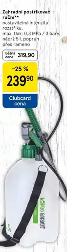Tesco Zahradní postřikovač ruční nabídka