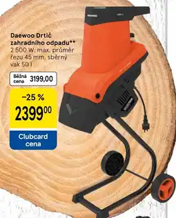 Tesco Daewoo Drtič zahradního odpadu nabídka