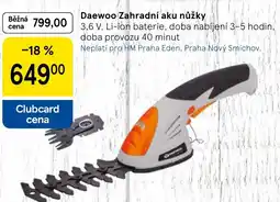 Tesco Daewoo Zahradní aku nůžky nabídka