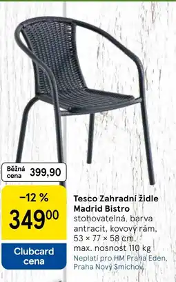 Tesco Tesco Zahradní židle Madrid Bistro nabídka