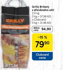 Tesco Grilly Brikety z dřevěného uhlí nabídka