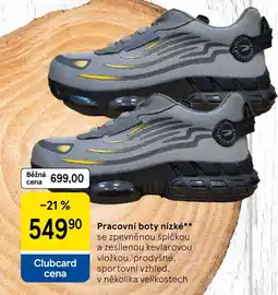 Tesco Pracovní boty nízké nabídka