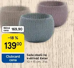 Tesco Sada obalů na květináč Keter nabídka