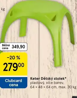 Tesco Keter Dětský stolek nabídka