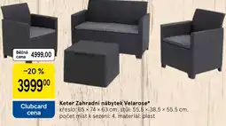 Tesco Keter Zahradní nábytek Velarose nabídka