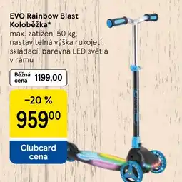 Tesco EVO Rainbow Blast Koloběžka nabídka