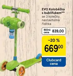 Tesco EVO Koloběžka s bublifukem nabídka