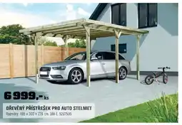 OBI Dřevěný přístřešek pro auto stelmet nabídka