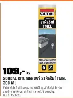 OBI Soudal bitumenový střešní tmel nabídka