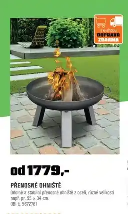 OBI Přenosné ohniště nabídka