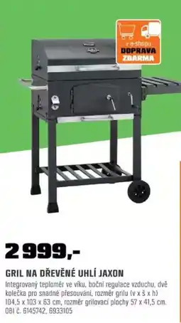 OBI Gril na dřevěné uhlí Jaxon nabídka