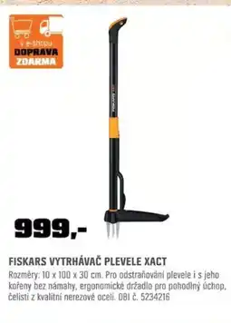 OBI Fiskars vytrhávač plevele xact nabídka