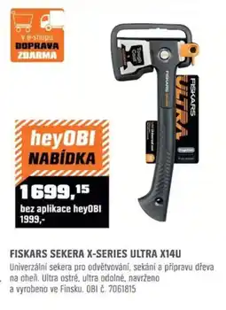 OBI Fiskars sekera x-series ultra X14U nabídka