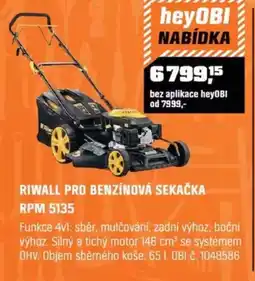 OBI Riwall Pro benzínová sekačka RPM 5135 nabídka