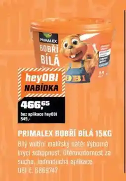 OBI Primalex bobří bílá nabídka