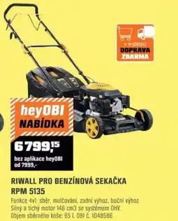 OBI Riwall pro benzínová sekačka RPM 5135 nabídka