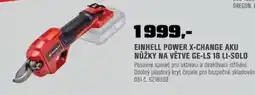 OBI Einhell power x-change aku nůžky na větve GE-LS 18 li-solo nabídka