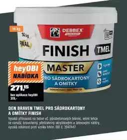 OBI Den braven tmel pro sádrokartony a omítky finish nabídka