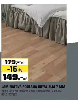 OBI Laminátová podlaha royal elm nabídka