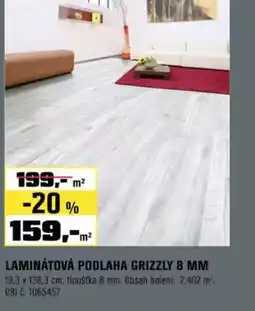 OBI Laminátová podlaha grizzly nabídka