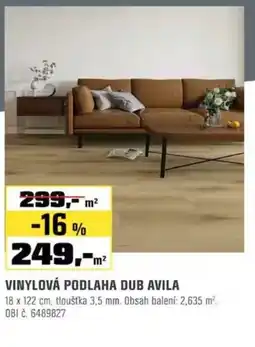OBI Vinylová podlaha dub avila nabídka