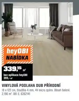 OBI Vinylová podlaha dub přírodní nabídka