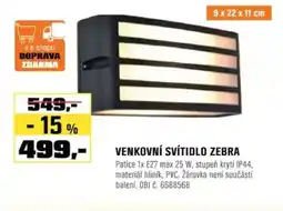 OBI Venkovní svítidlo zebra nabídka