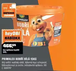 OBI Primalex bobří bílá nabídka